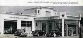 Station Service Azur 1951. Archives Fondation Berliet / Lyon.