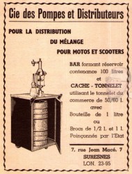 Publicité "Cie des Pompes et Distributeurs" (www.legrenierdejeanpol.com)