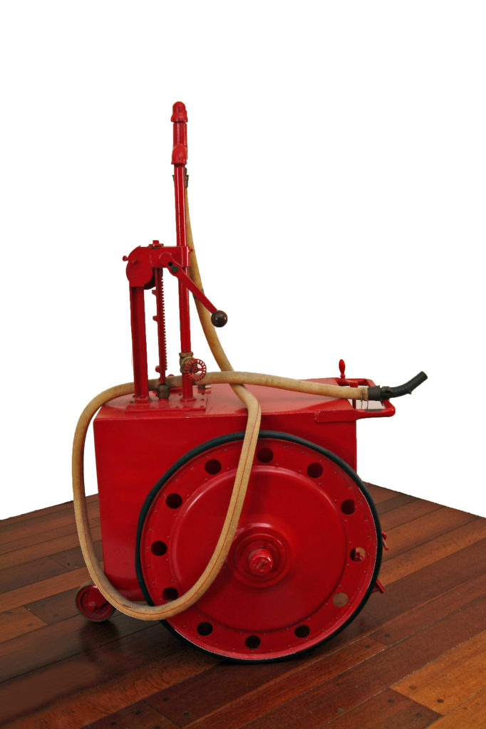 Mobile gasoline tank and pump, Tokheim Oil Tank and Pump Company, ca 1900-1910. TR*326808.